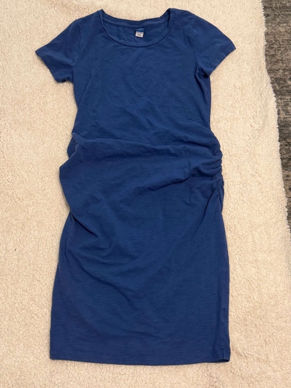 Old Navy Blue Short Sleeve Mini Maternity Dress
